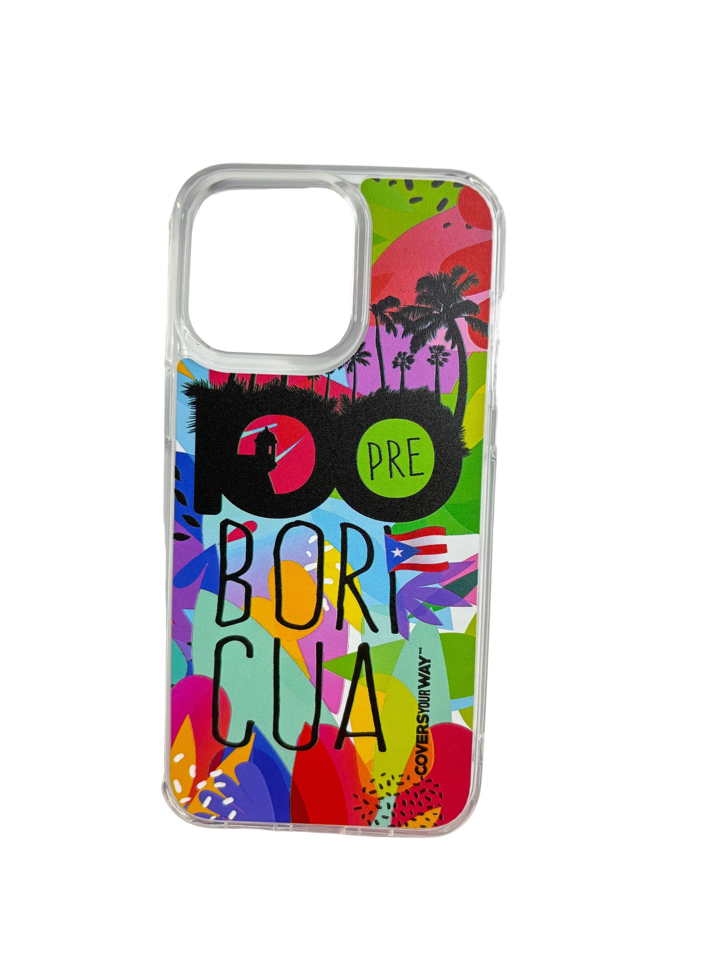 100pre BORICUA iPhone 15 Pro Max Clear Impact Resistant