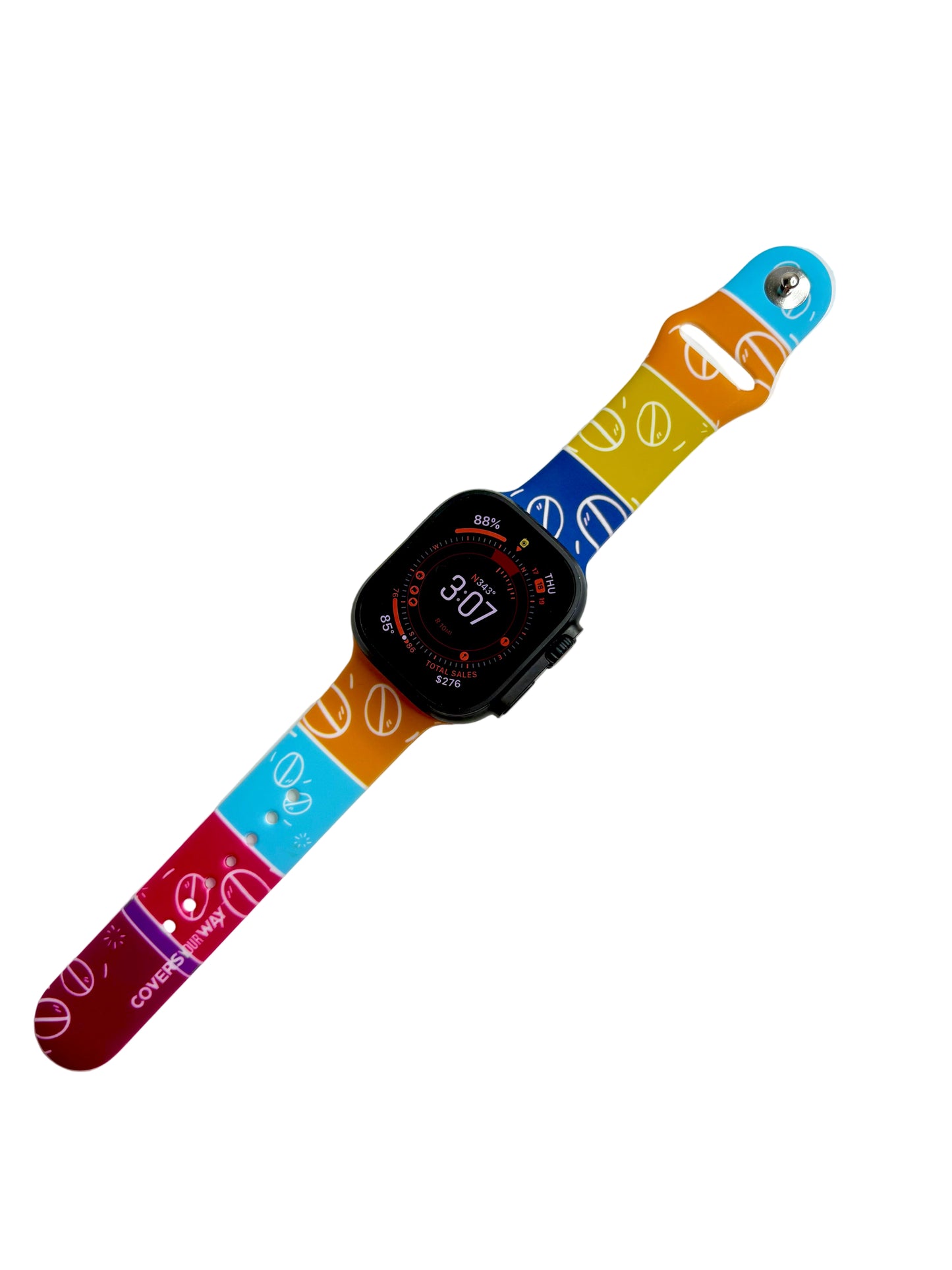 Más café por favor Silicone Apple Watch Strap