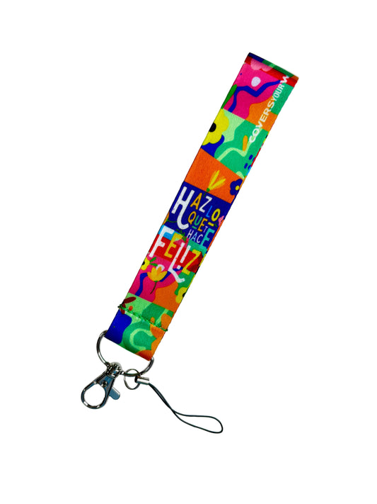 Haz lo que te hace feliz Phone Lanyard