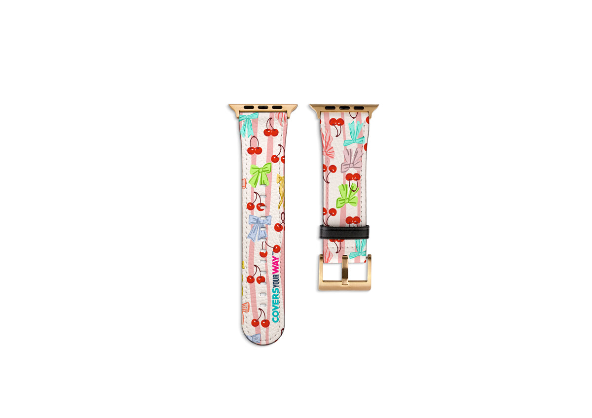 Cherry Bow Vibes Apple Watch Strap