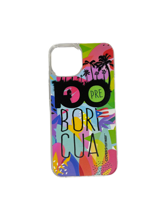 100pre BORICUA iPhone 13 Clear Impact Resistant