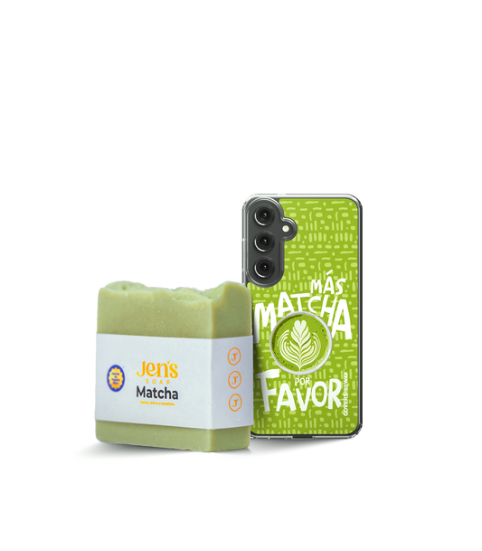 Más MATCHA por favor Samsung Galaxy + Jabón de MATCHA Bundle