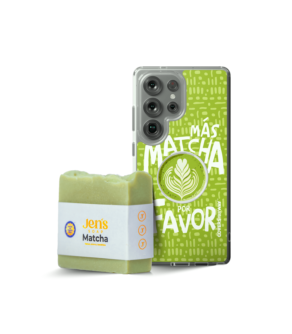 Más MATCHA por favor Samsung Galaxy + Jabón de MATCHA Bundle