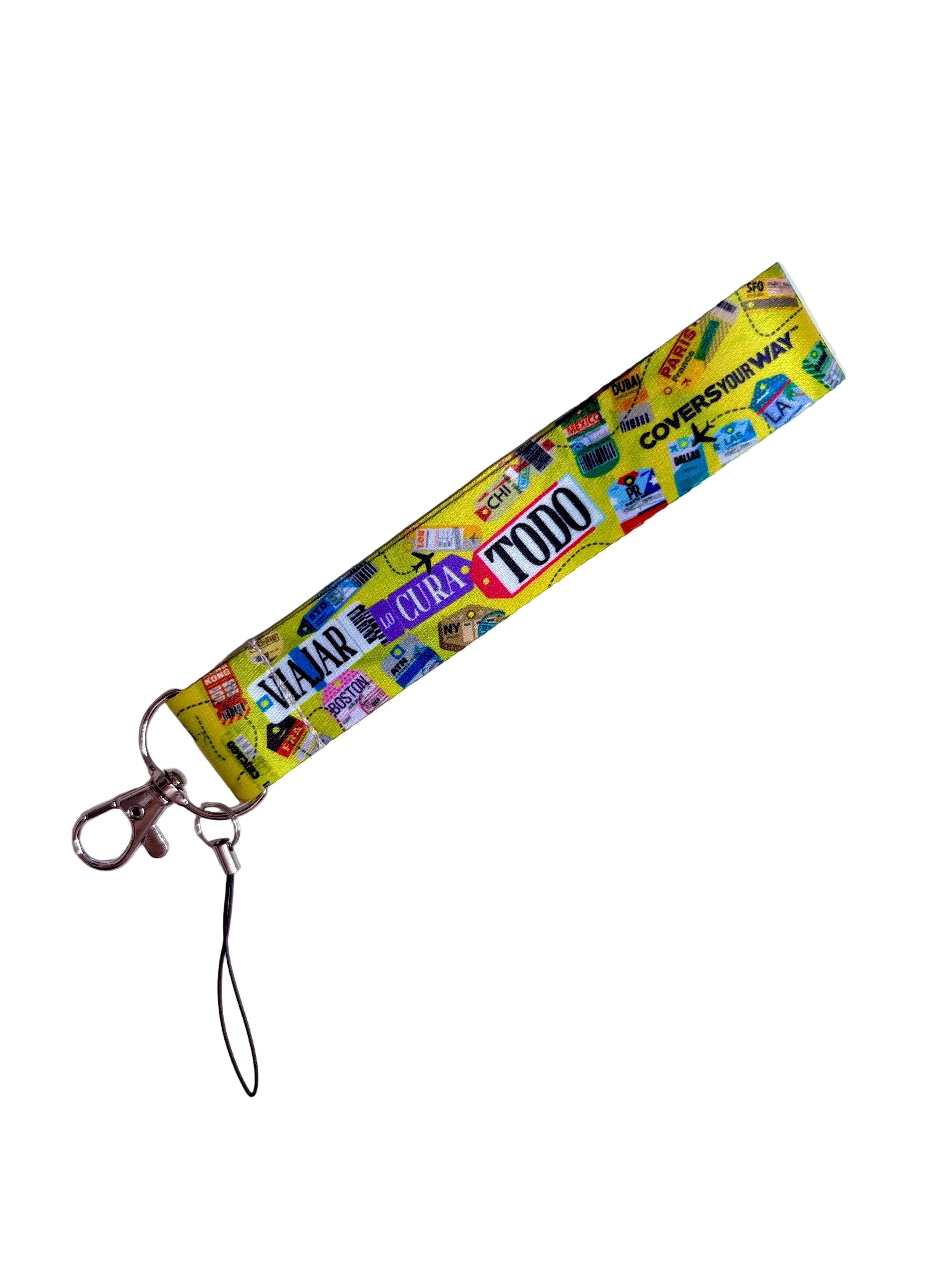 Viajar lo cura TODO Phone Lanyard