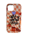 Café pa' liberar el estrés iPhone 15 MagSafe Tough Small Damage