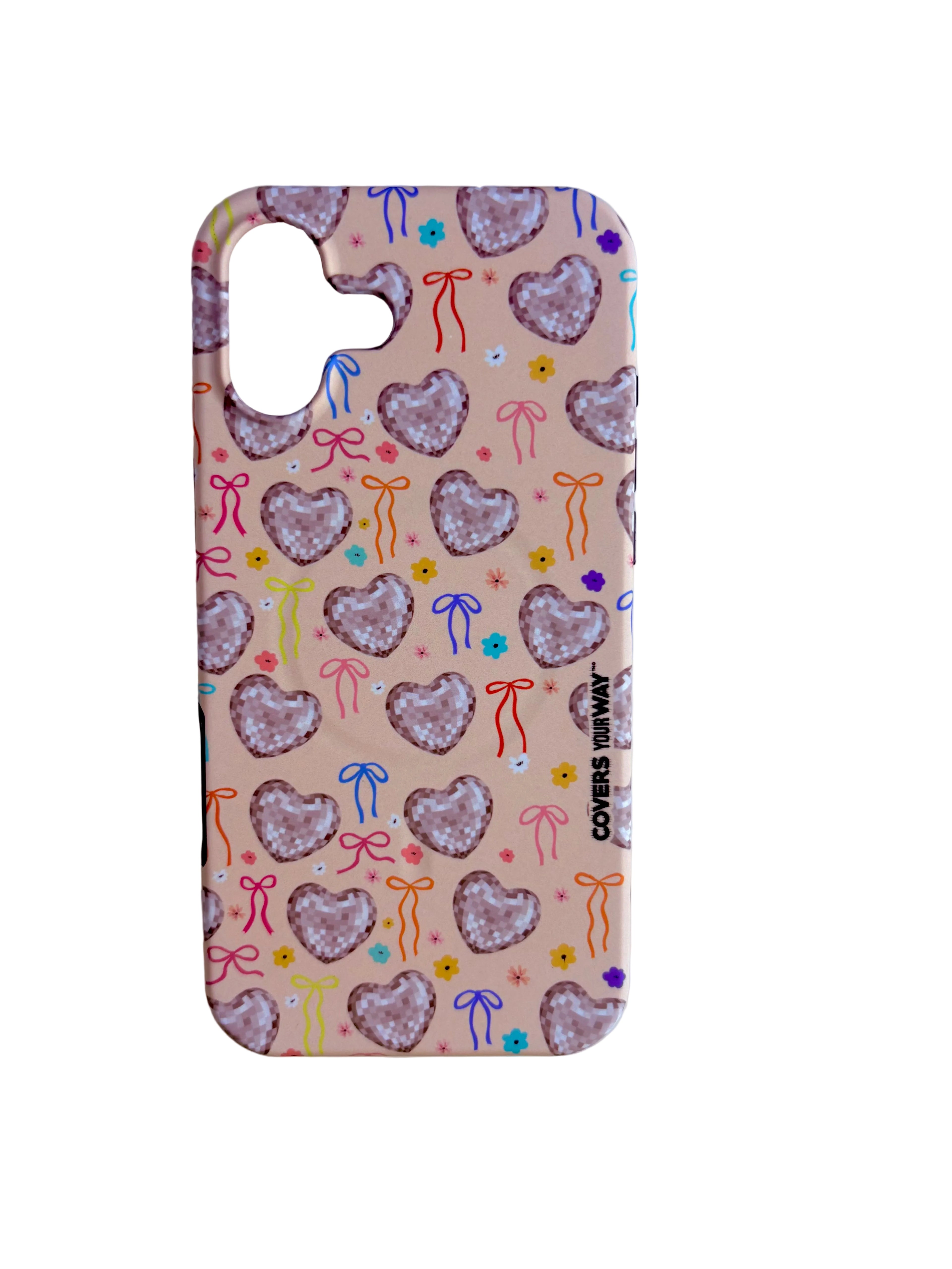 Disco Heart Vibes iPhone 16 Plus MagSafe Tough Small Damage