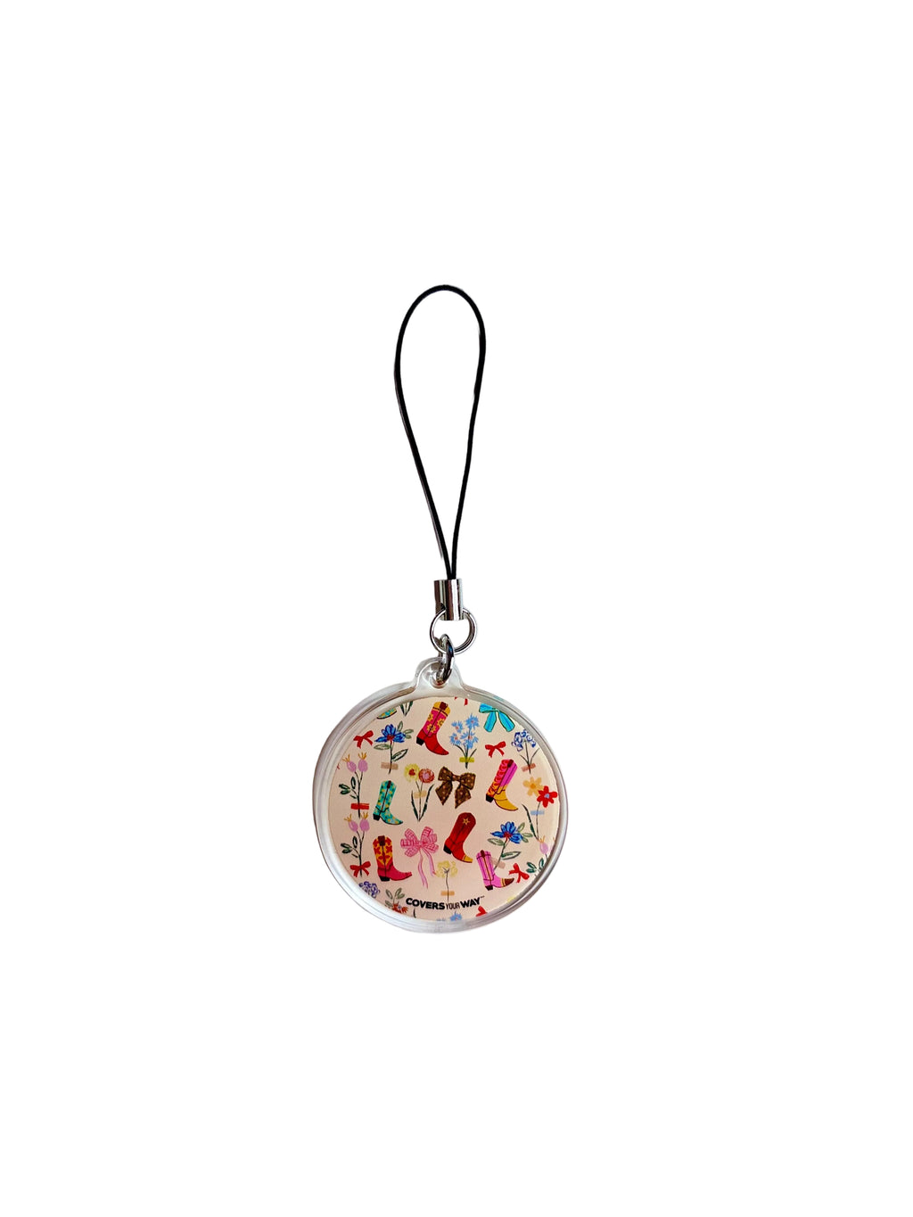 Boots & Blossoms Phone Charm