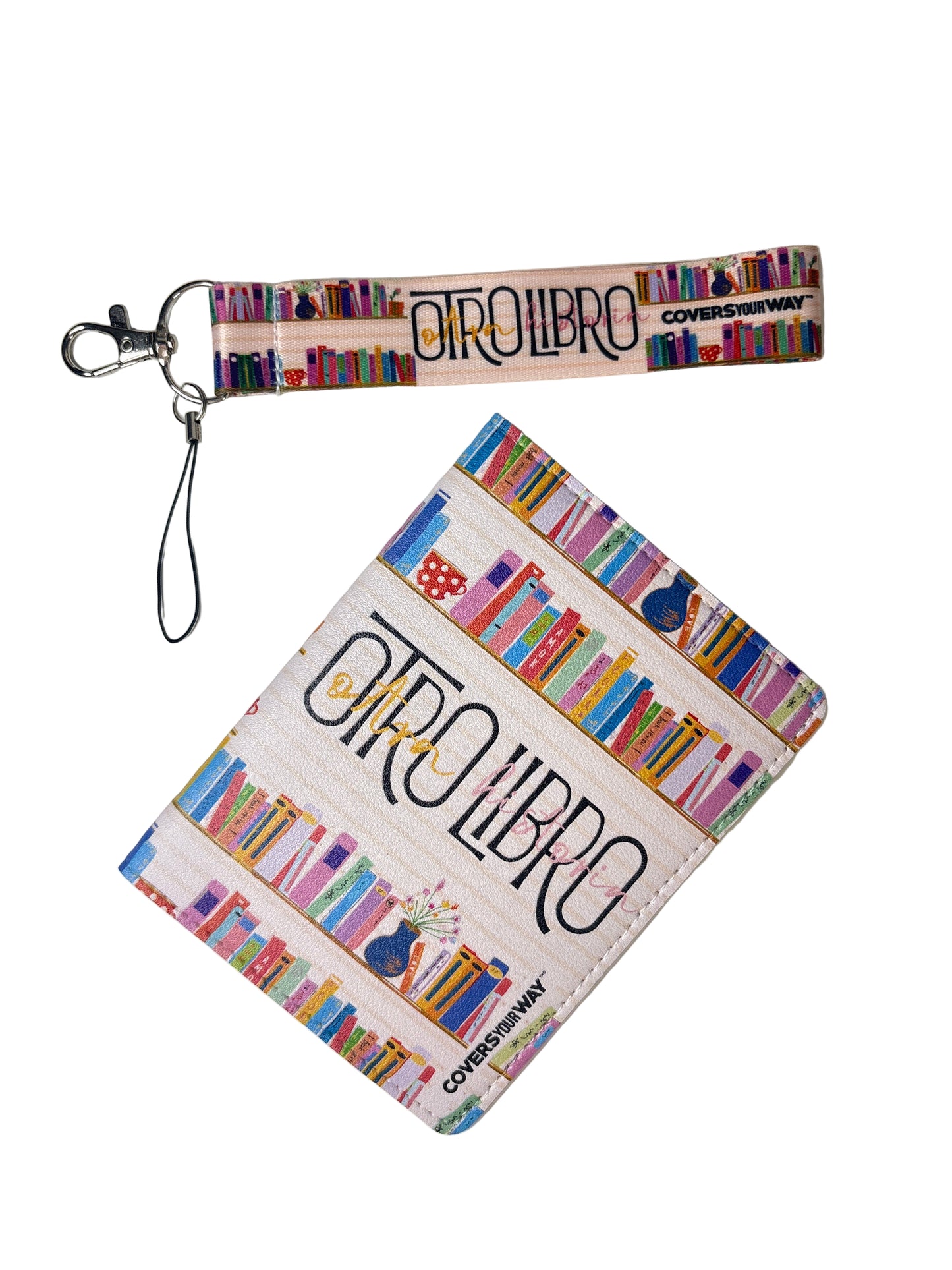 Otro LIBRO otra historia Cover Pasaporte + Phone Lanyard Gift Bundle