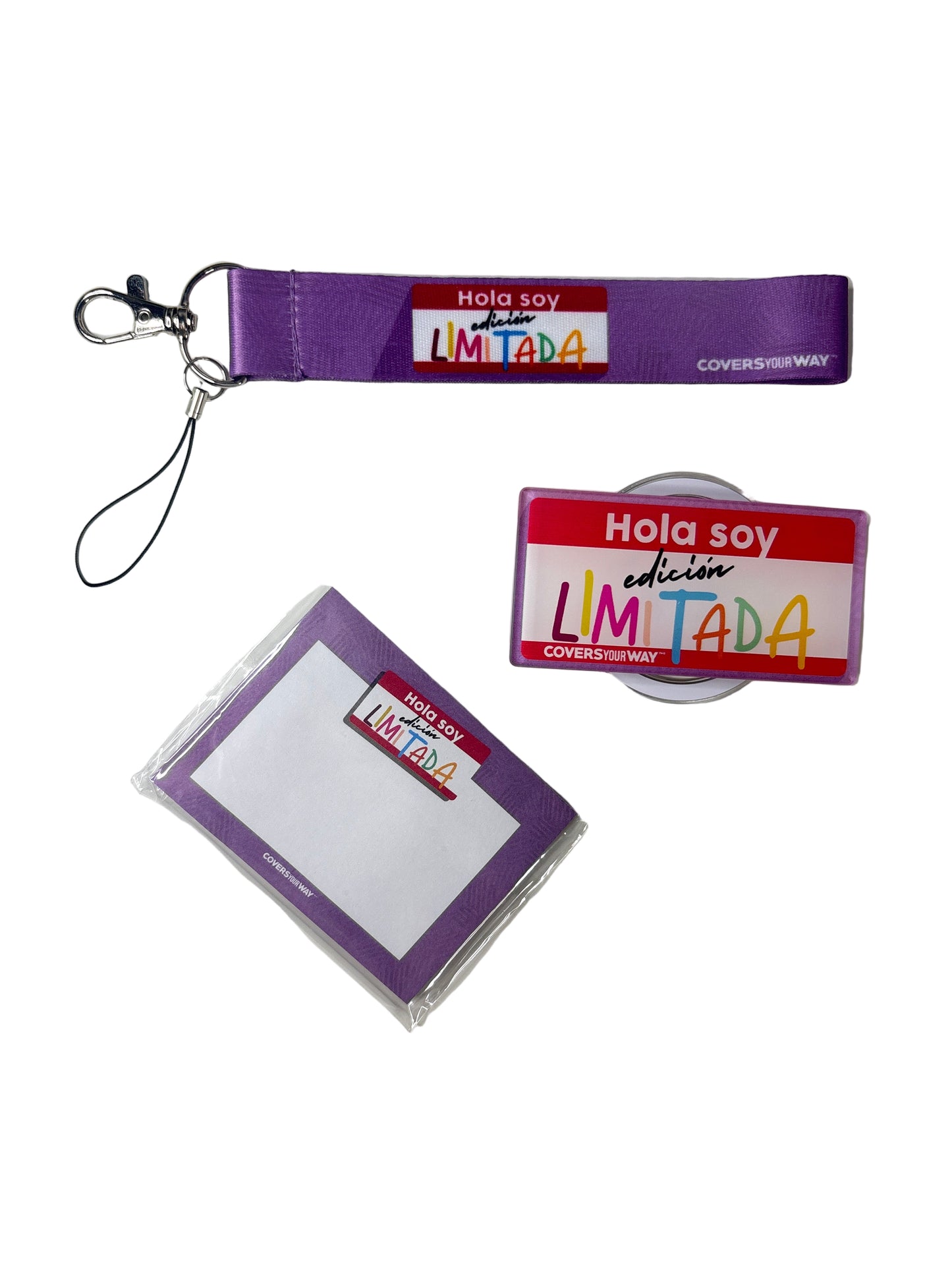 Soy edición limitada Phone Lanyard + Magnetic Phone Grip + Sticky Notes Gift Bundle