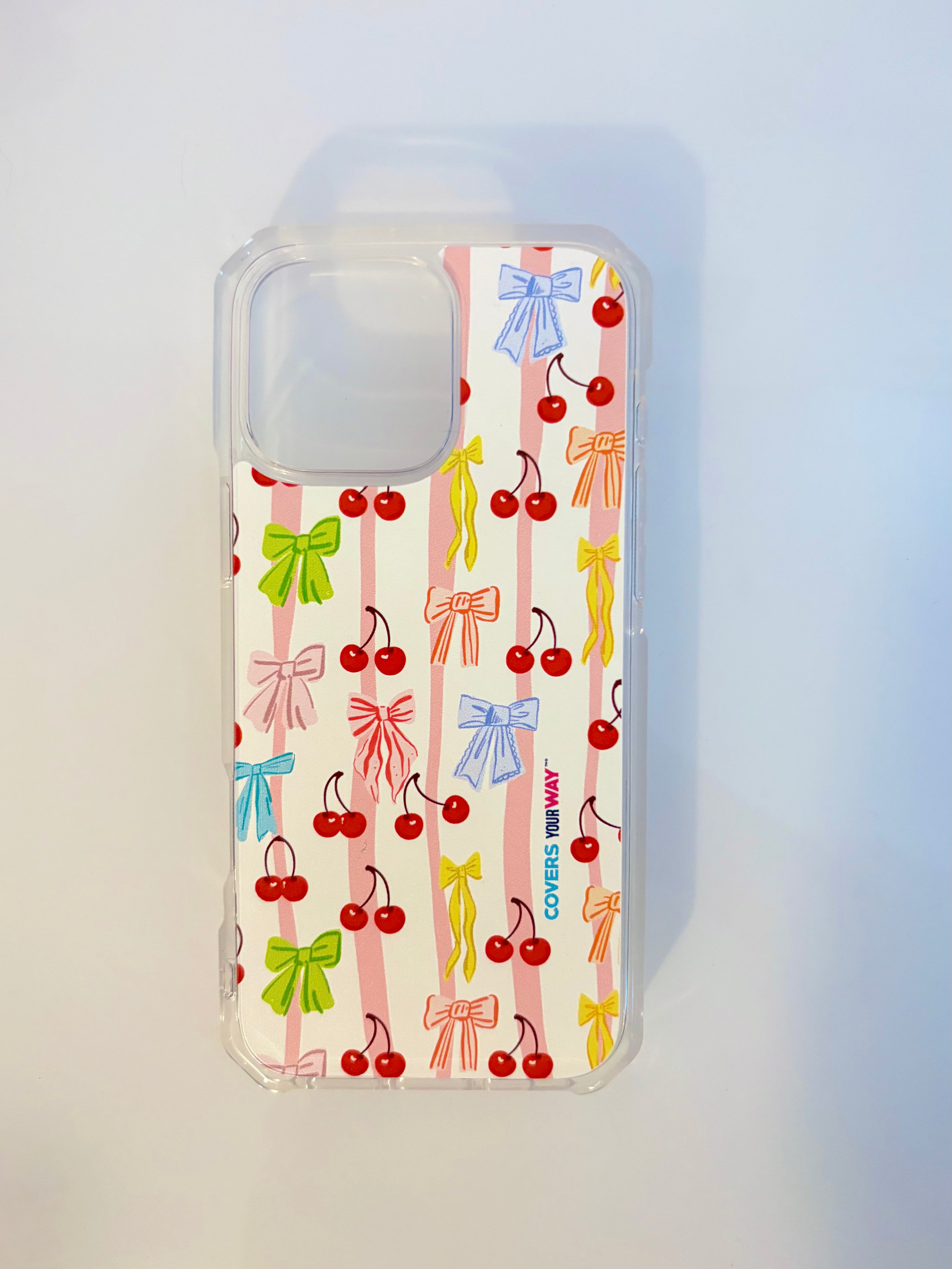 Cherry Bow Vibes iPhone 16 Pro Max Clear Impact Resistant