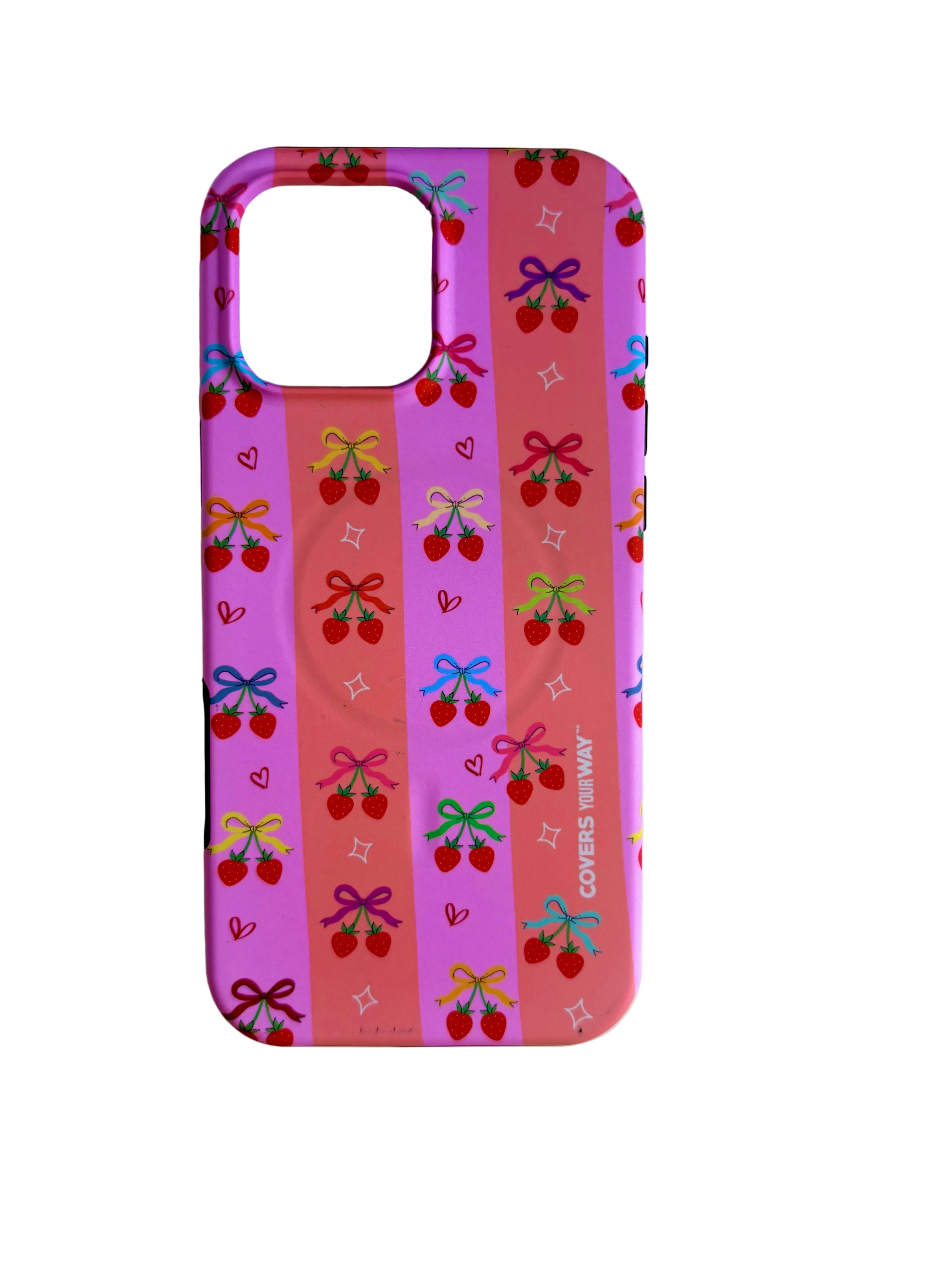 Strawberry Crush iPhone 16 Pro Max MagSafe Tough Small Damage