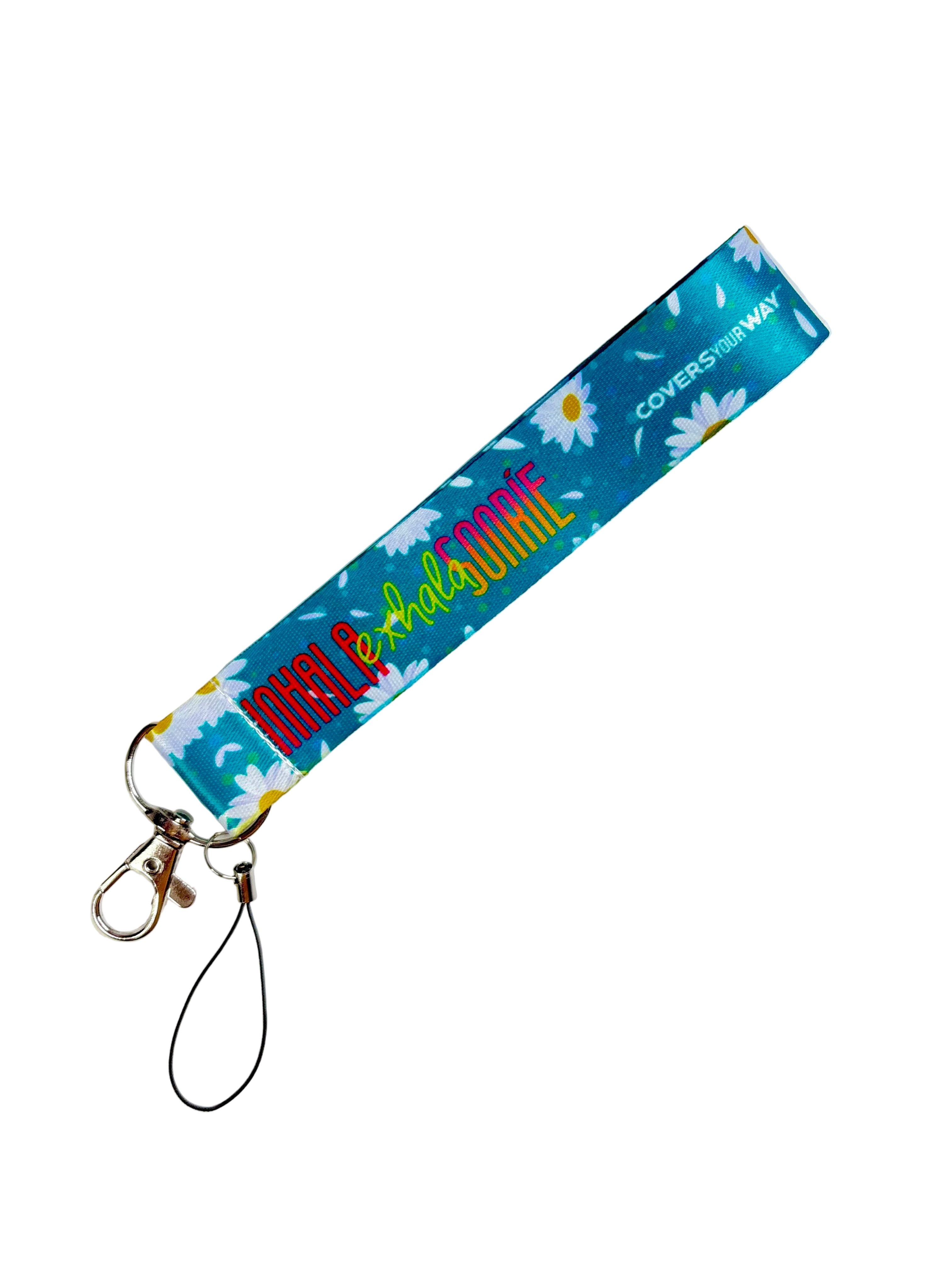 Inhala Exhala Sonríe Phone Lanyard