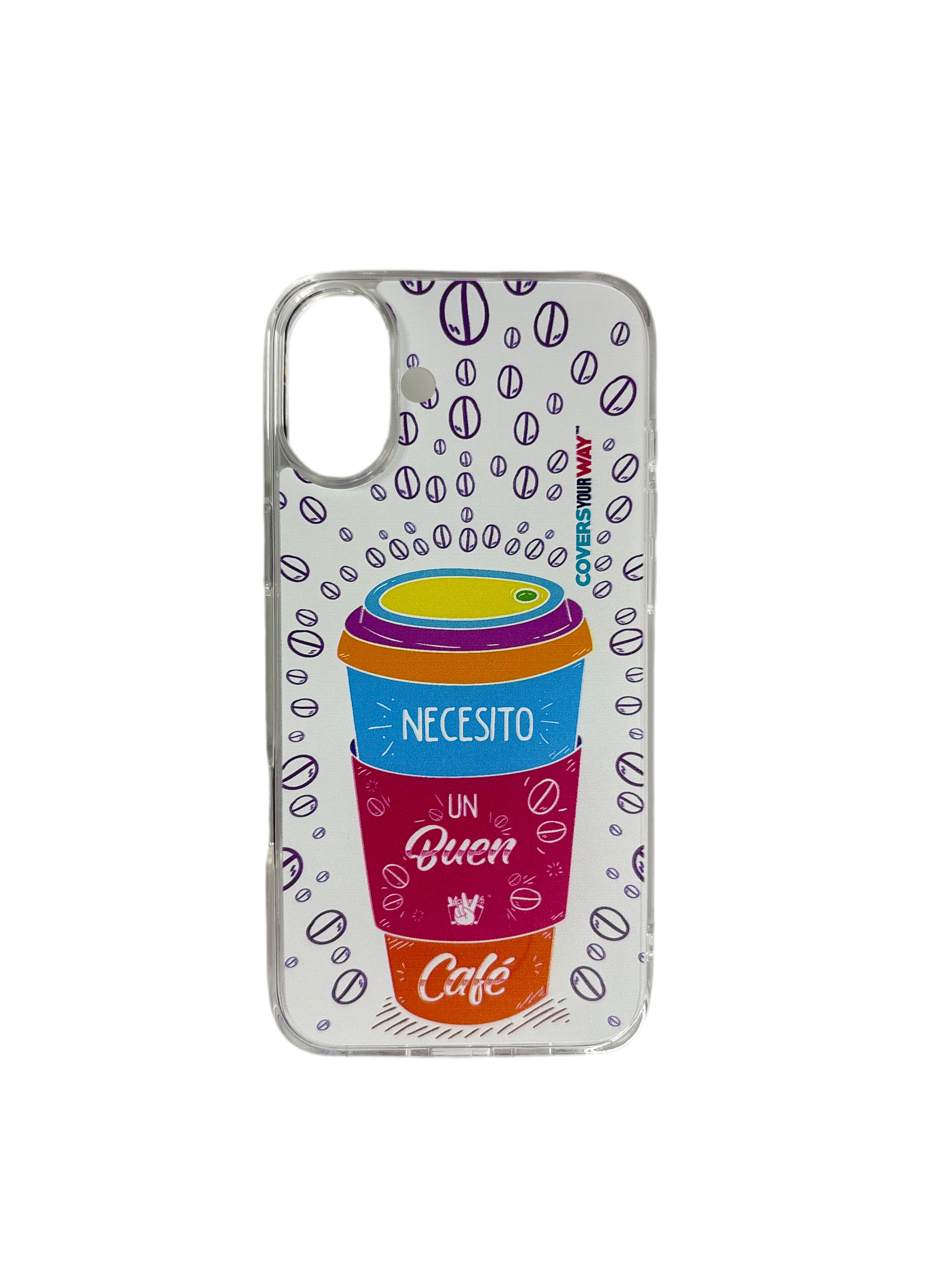 Necesito un buen café iPhone 16 Plus Clear Impact Resistant
