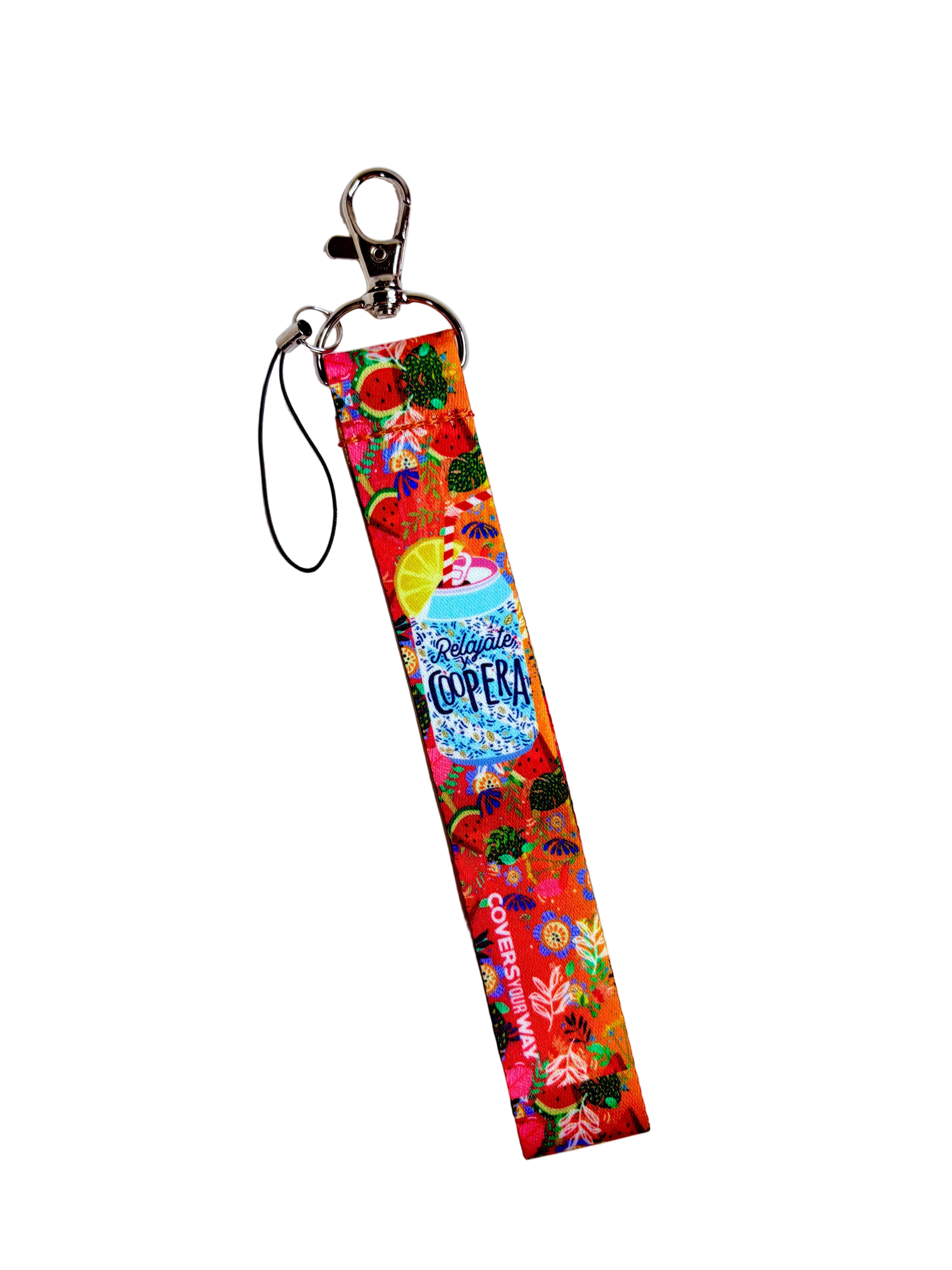 Relájate y coopera Phone Lanyard