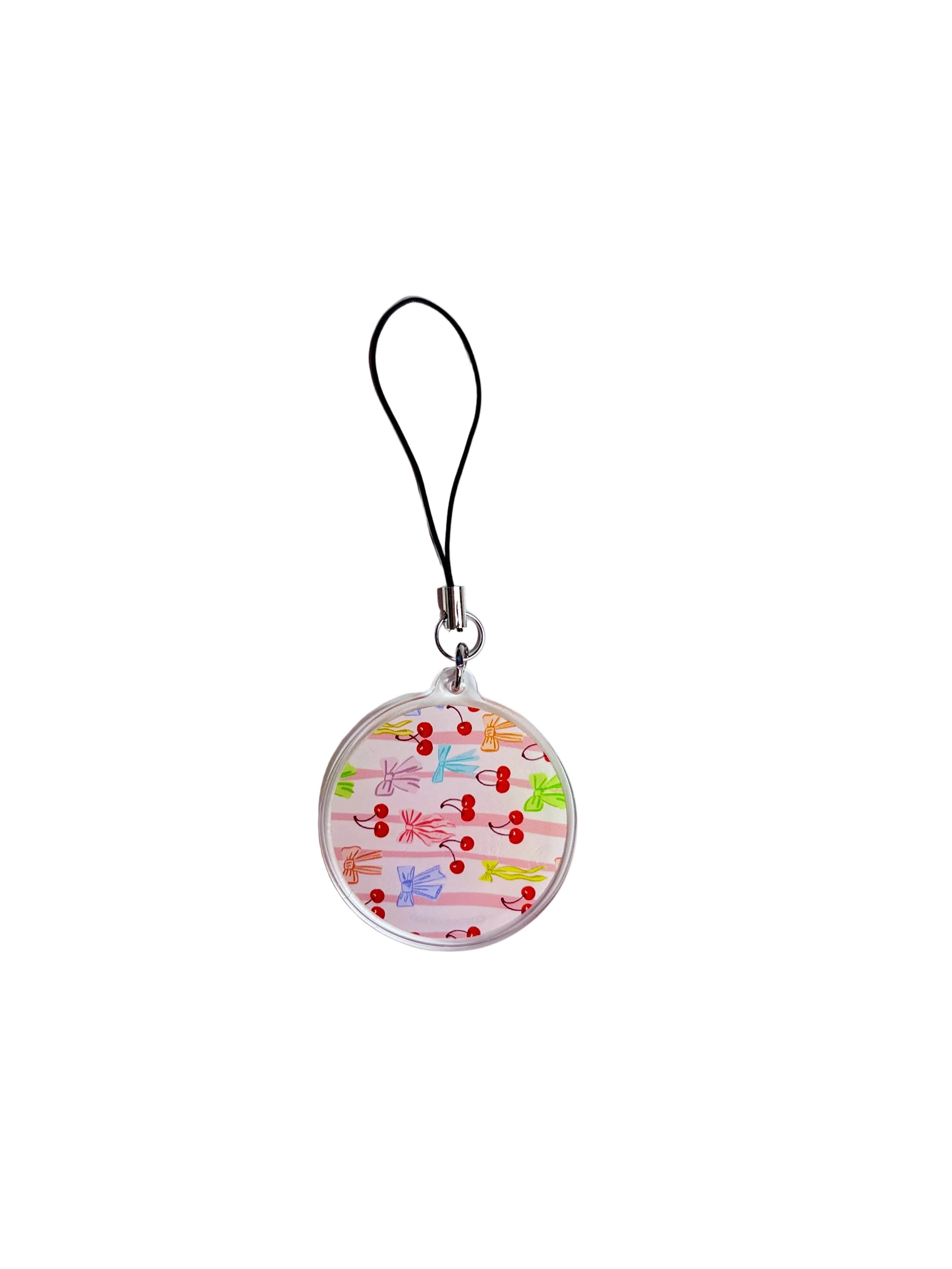 Cherry Bow Vibes Phone Charm