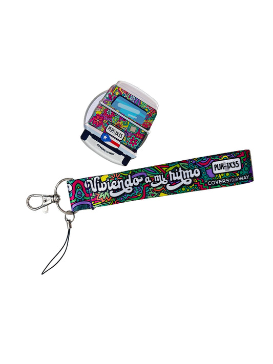 Viviendo a mi ritmo Phone Lanyard + Magnetic Phone Grip Gift Bundle