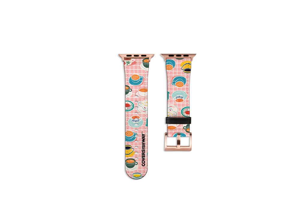 Un café mil metas Apple Watch Strap