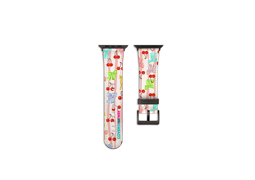 Cherry Bow Vibes Apple Watch Strap