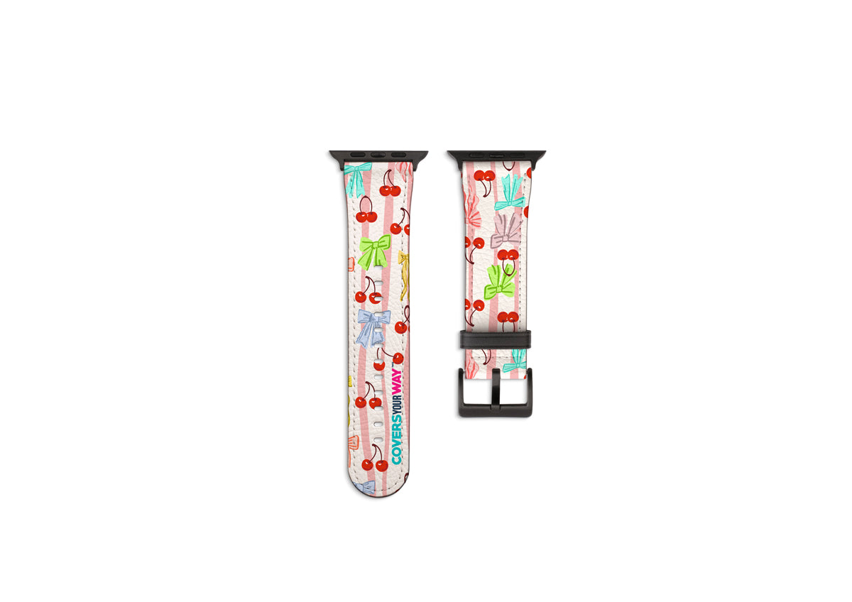 Cherry Bow Vibes Apple Watch Strap