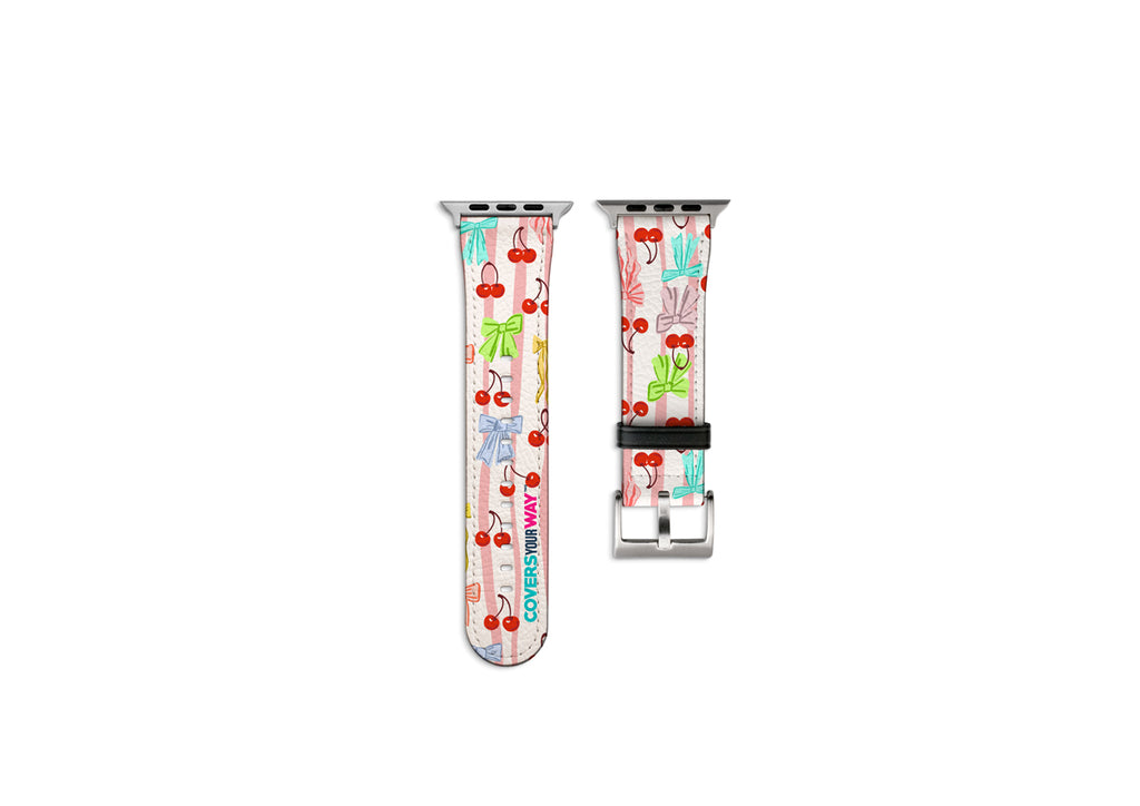 Cherry Bow Vibes Apple Watch Strap
