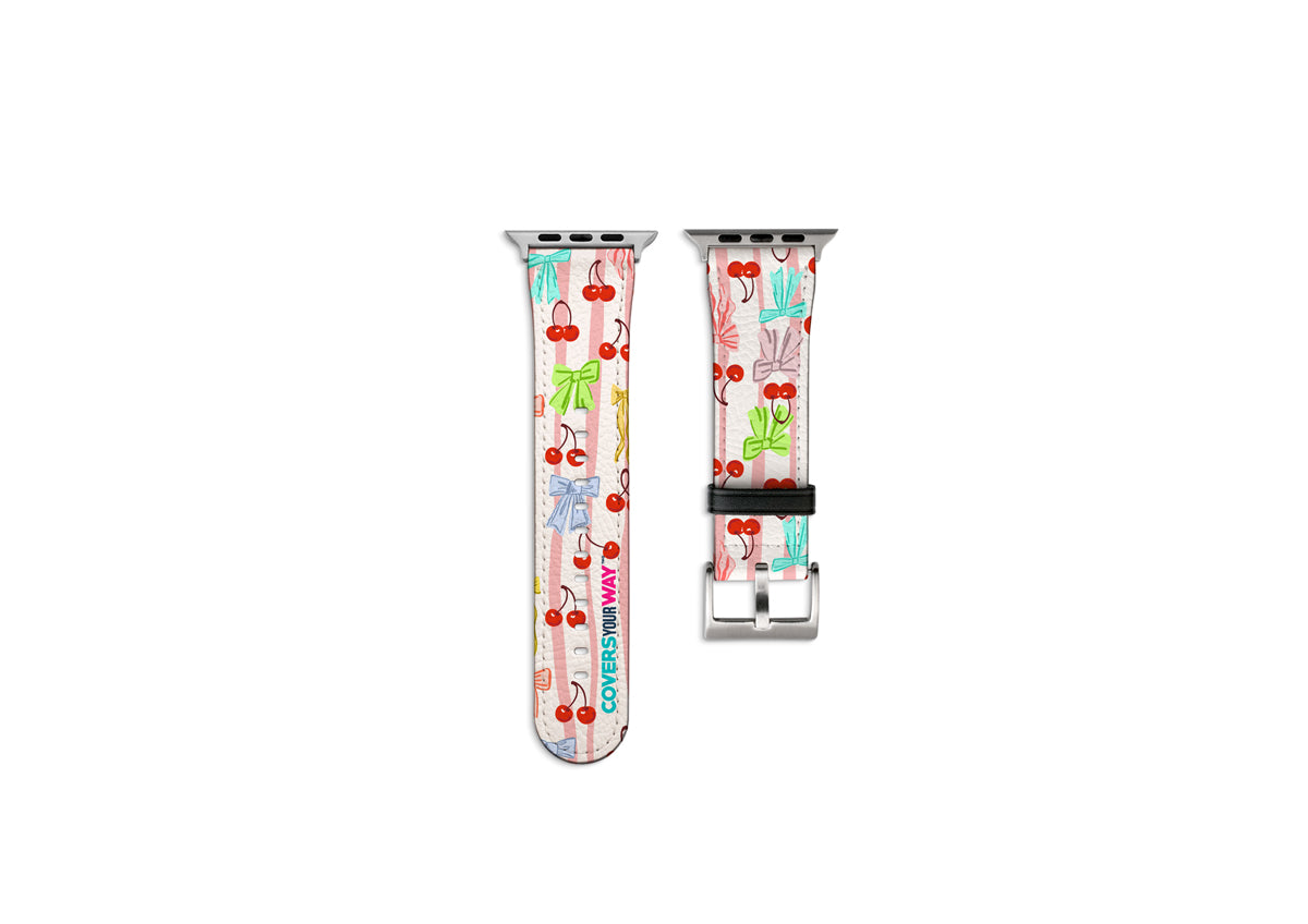 Cherry Bow Vibes Apple Watch Strap