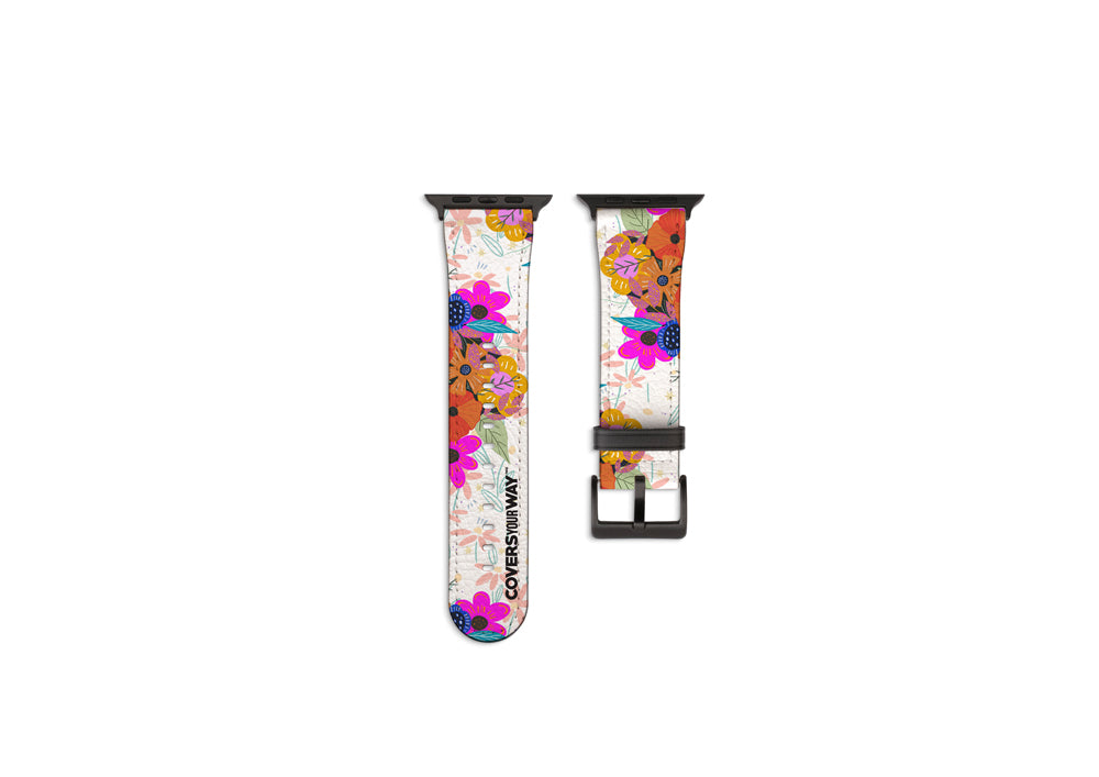 Floreciendo en cada paso Apple Watch Strap