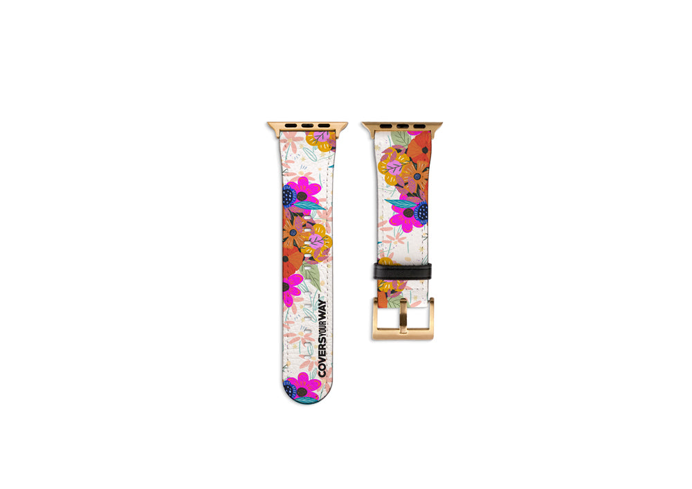 Floreciendo en cada paso Apple Watch Strap
