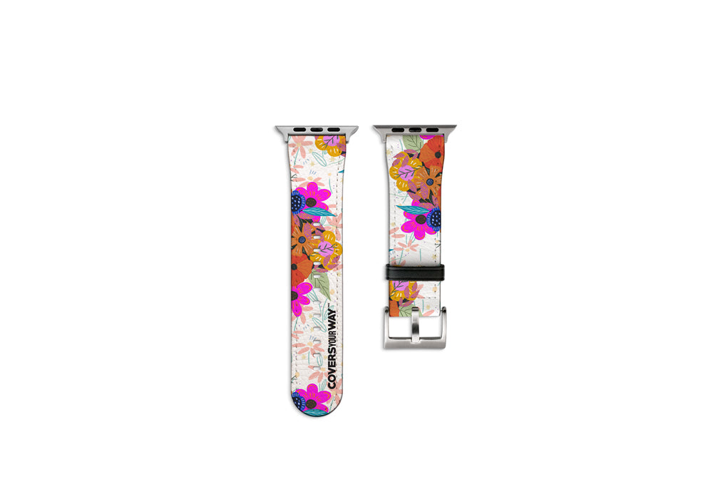 Floreciendo en cada paso Apple Watch Strap