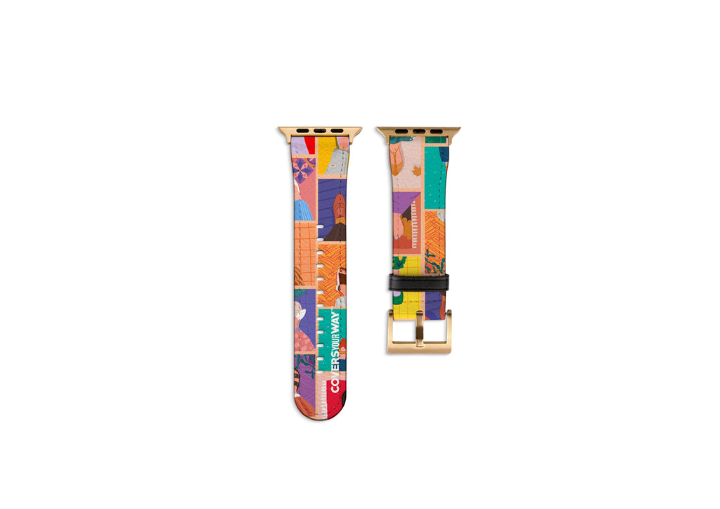 VIVE, INSPIRA, Deja HUELLA Apple Watch Strap