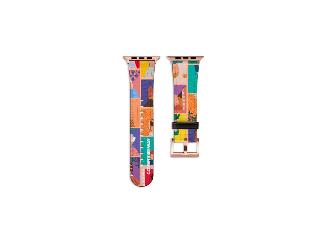 VIVE, INSPIRA, Deja HUELLA Apple Watch Strap