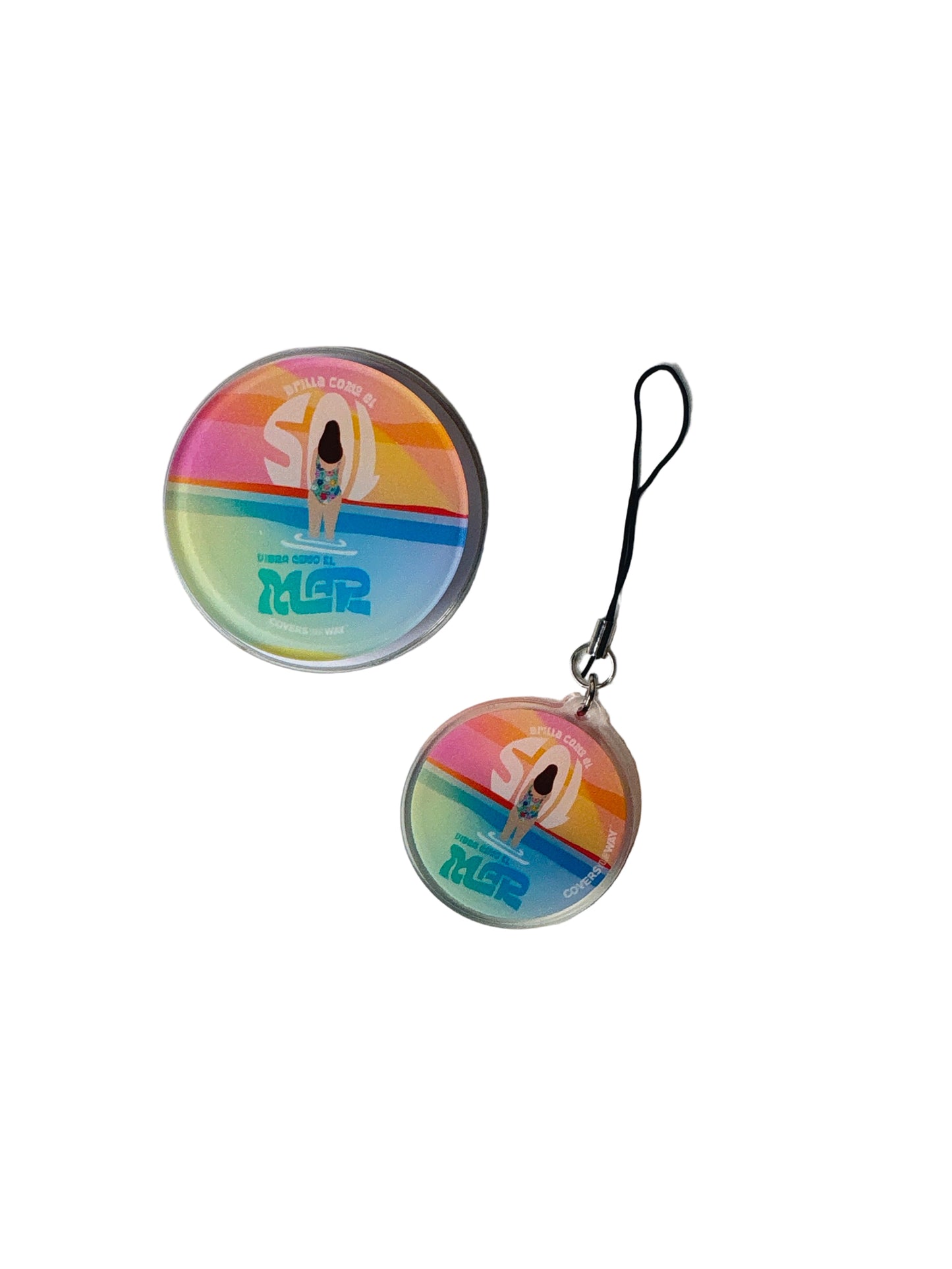 Sol y Mar Phone Charm + Magnetic Phone Grip Gift Bundle