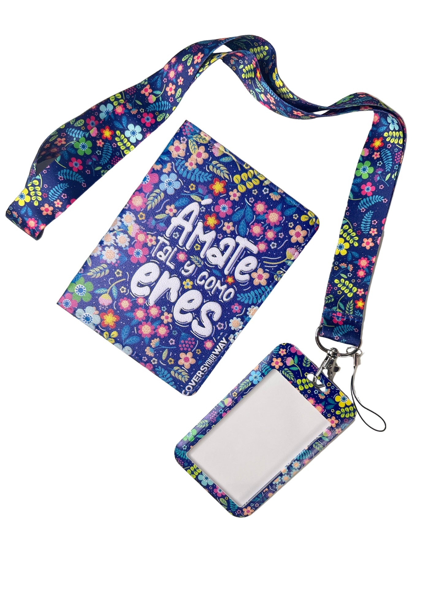 Ámate tal y como eres Cover Pasaporte + ID Lanyard Gift Bundle