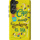 Café en mano Samsung Galaxy