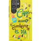Café en mano Samsung Galaxy