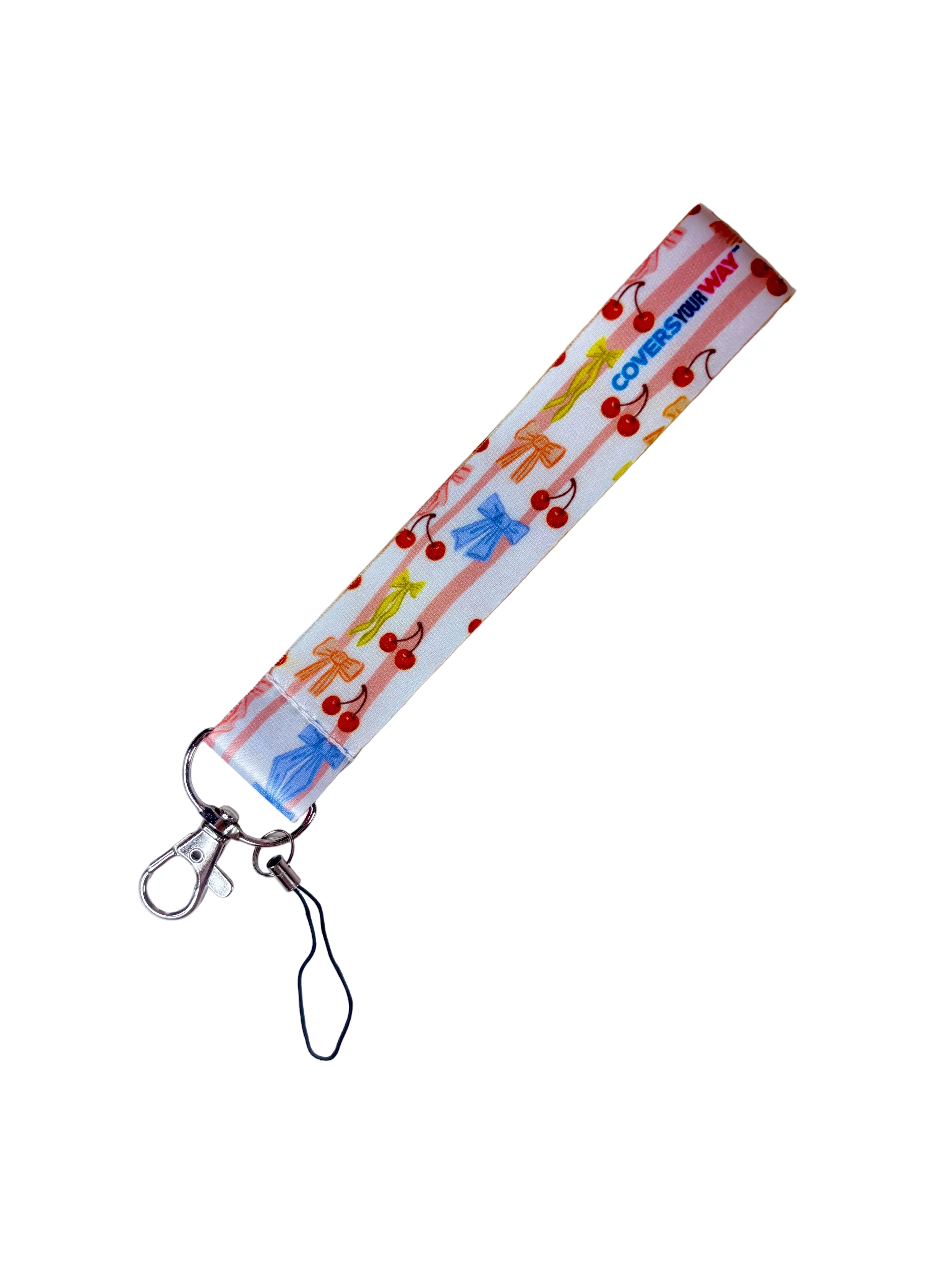 Cherry Bow Vibes Phone Lanyard