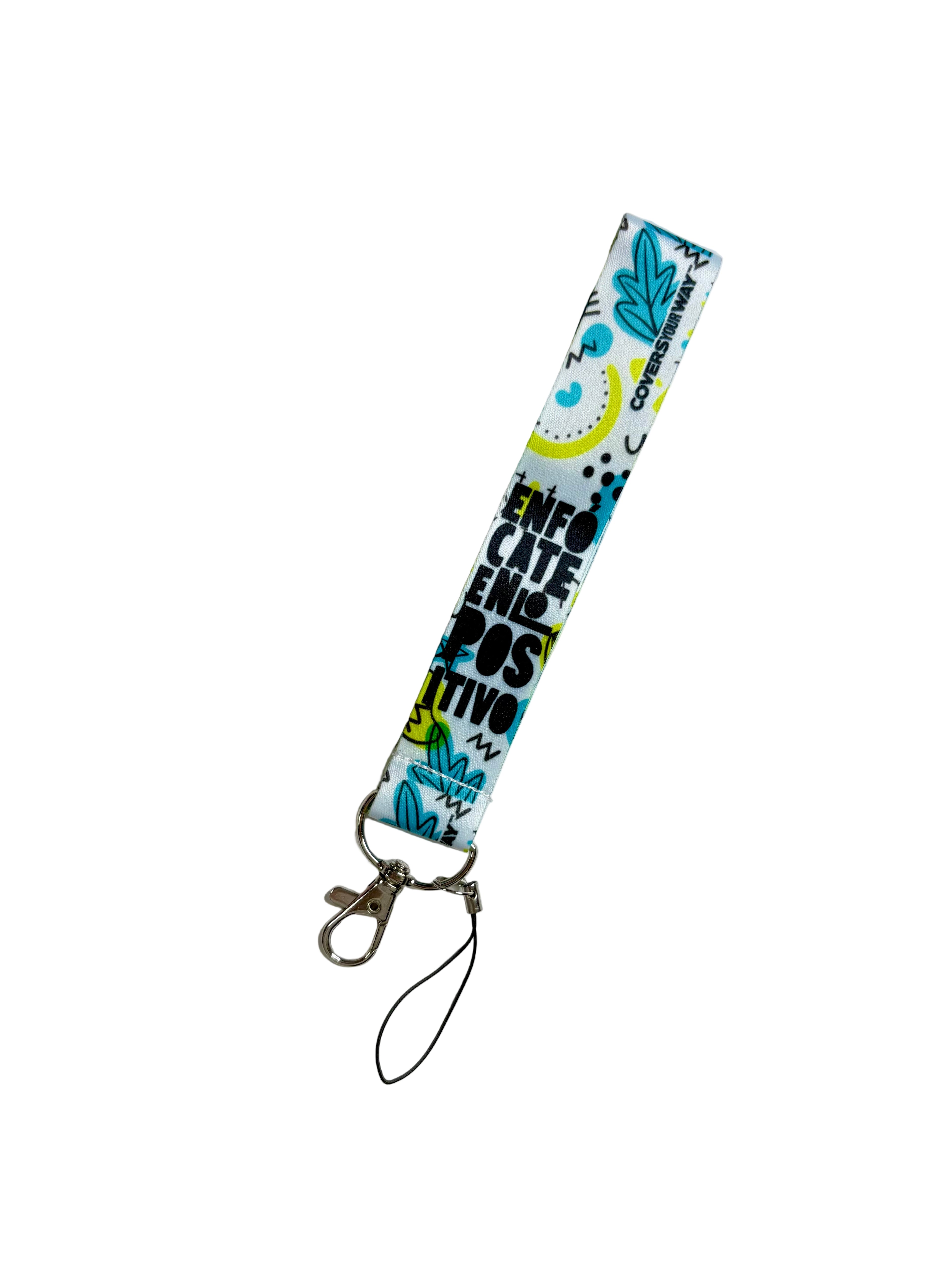 Enfócate en lo positivo Phone Lanyard