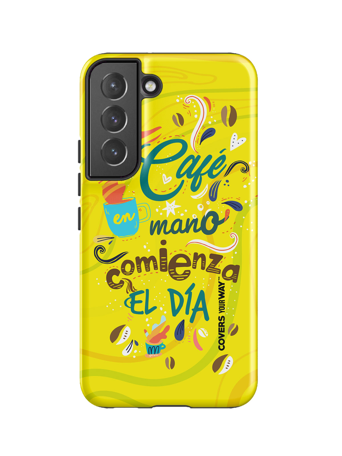Café en mano Samsung Galaxy