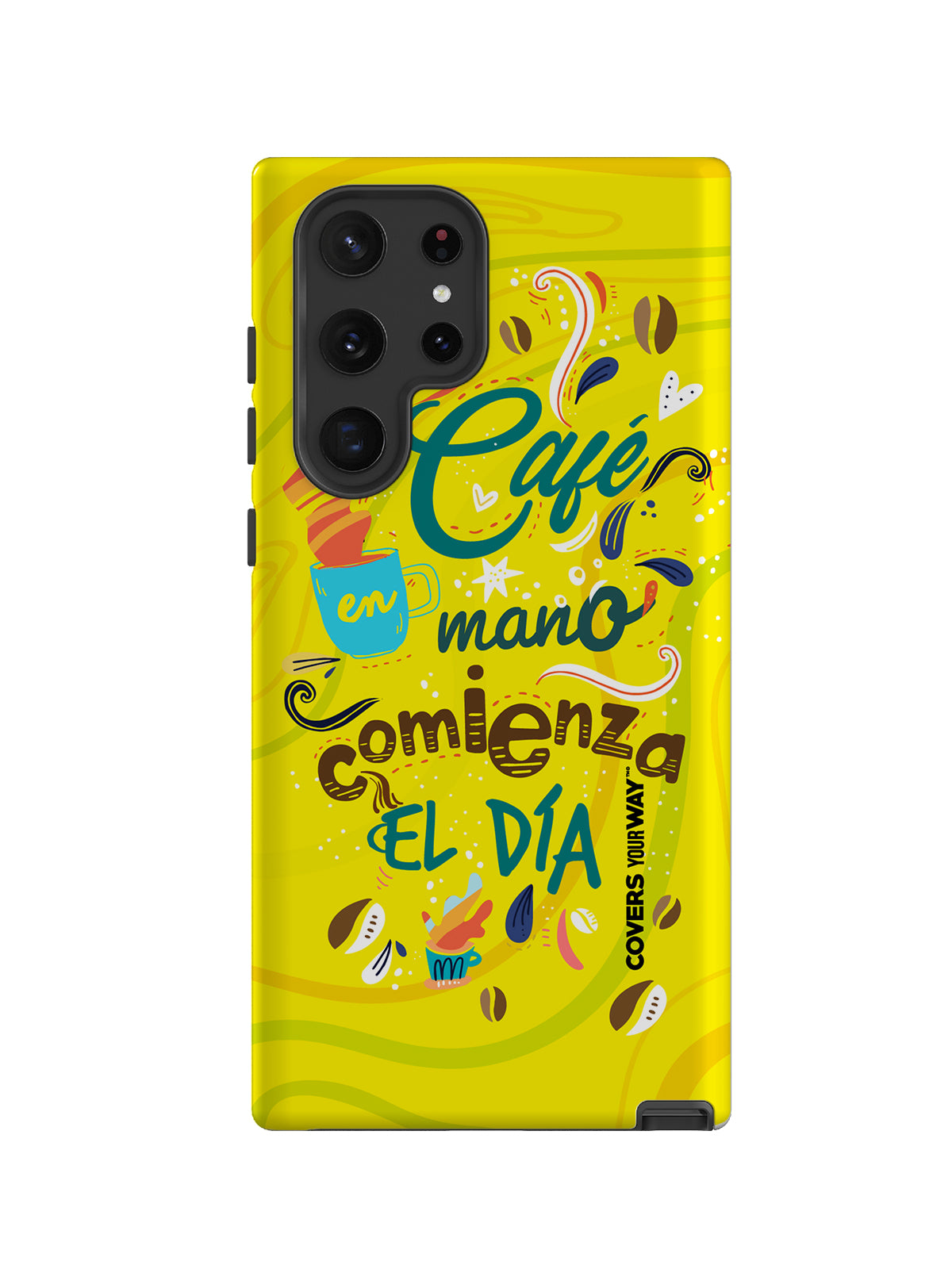 Café en mano Samsung Galaxy