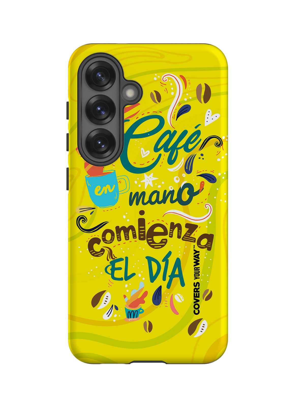 Café en mano Samsung Galaxy